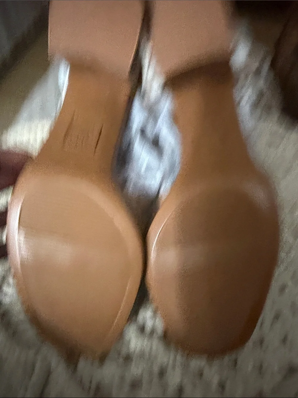 Naturalizer Tan Platform Sandals with Ankle Strap